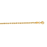 14K Gold 2.75Mm Diamond Cut Royal Rope Chain